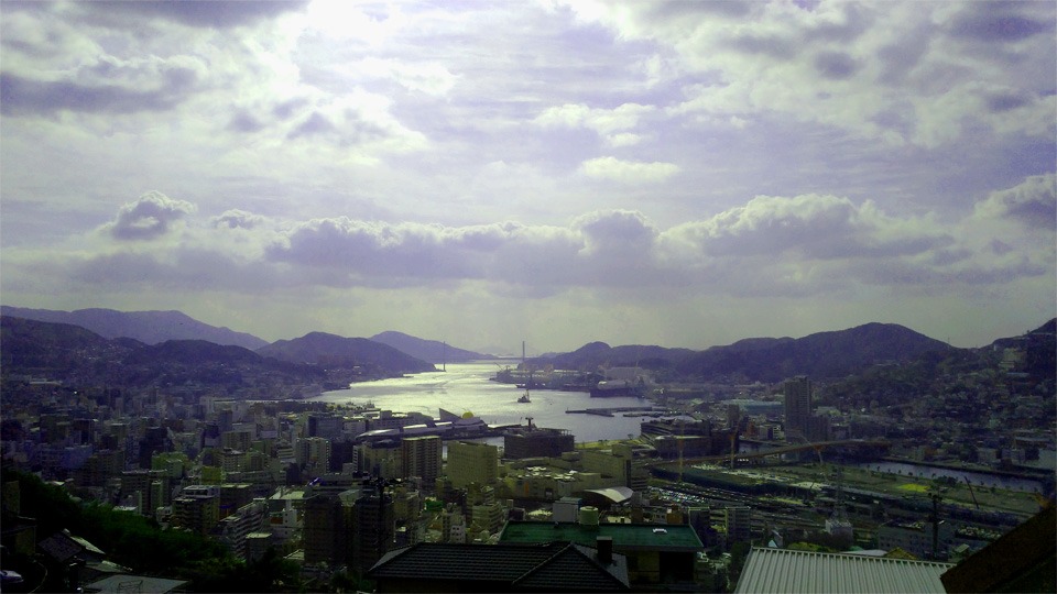 長崎にっしょうかんからの景色